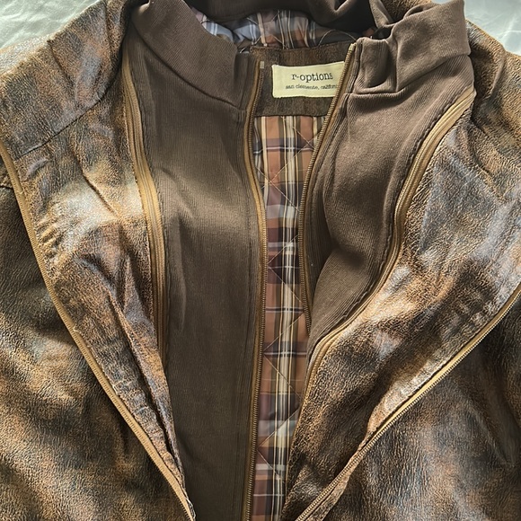 New with tags r-options leather jacket - Picture 3 of 3